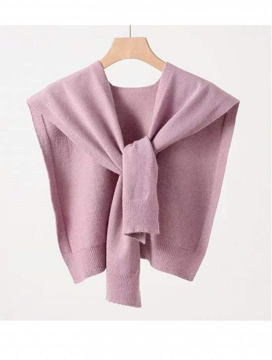 Solid Color Shoulder Wrap Scarf